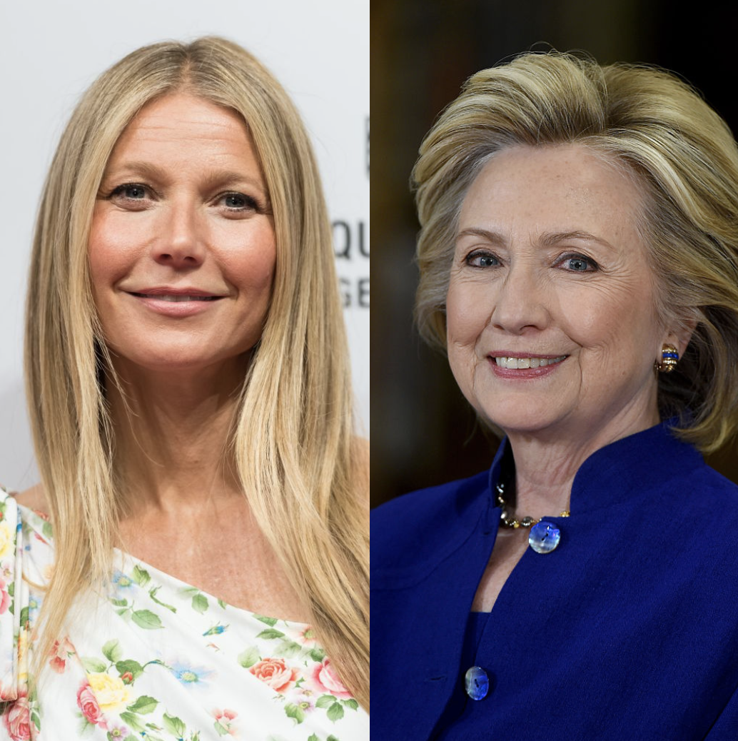 Gwyneth Paltrow and Hillary Clinton join nearly 50 other white women in using their platforms to amplify black voices. (Photo: Getty Images)