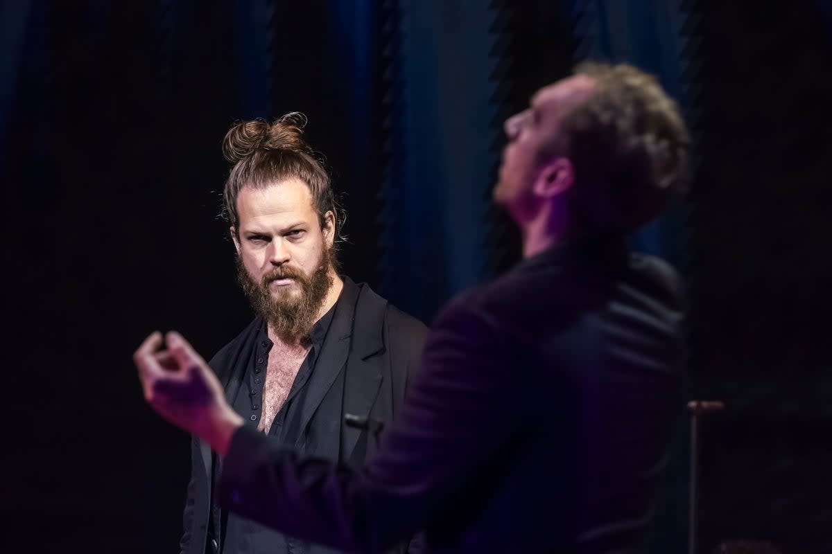 Cody Quattlebaum, left, and conductor Gregory Batsleer in Handel’s Messiah: The Live Experience ( Craig Fuller)