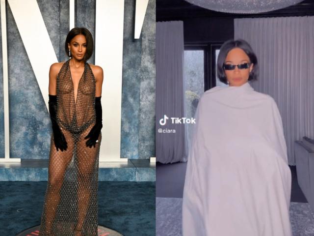 Ciara Addresses The Controversy Surrounding Her Fully Sheer Oscars