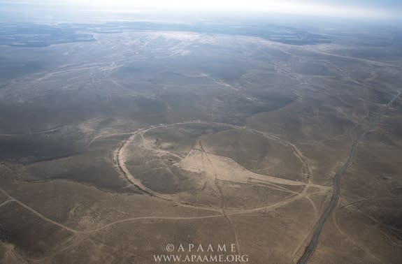 The Big Circle called J1 is about 390 meters (1,280 feet) in diameter, with an open area created by bulldozing in its interior.