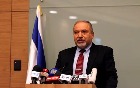 The resignation of Avigdor Lieberman, one of Mr Netanyahu’s coalition partners, rocks the Israeli government and could trigger fresh elections in the Jewish state.    - Credit: REUTERS/Ammar Awad