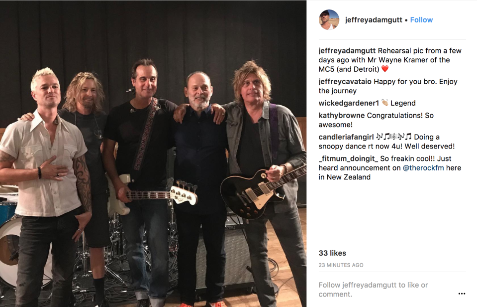 Stone Temple Pilots with Wayne Kramer (Photo: Jeff Gutt’s Instagram)