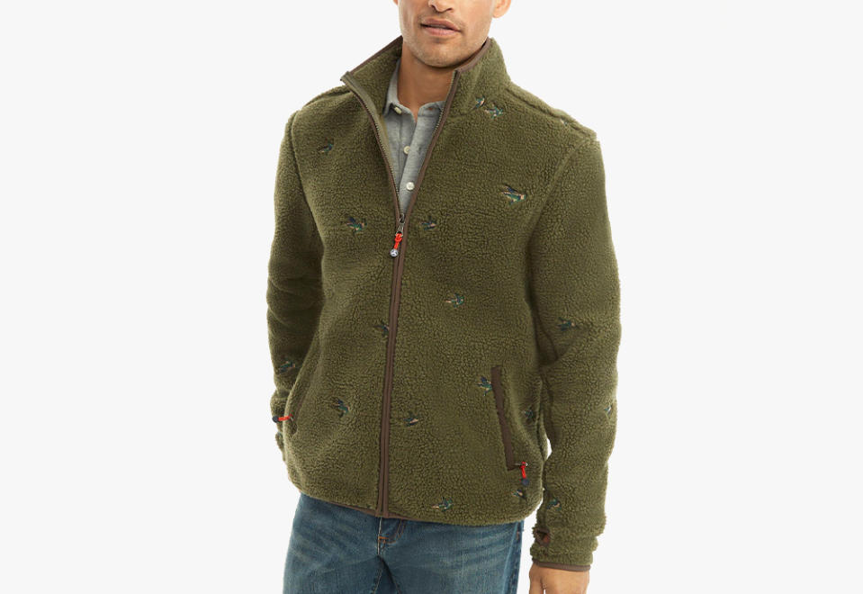 Sherpa Fleece Duck Motif Jacket