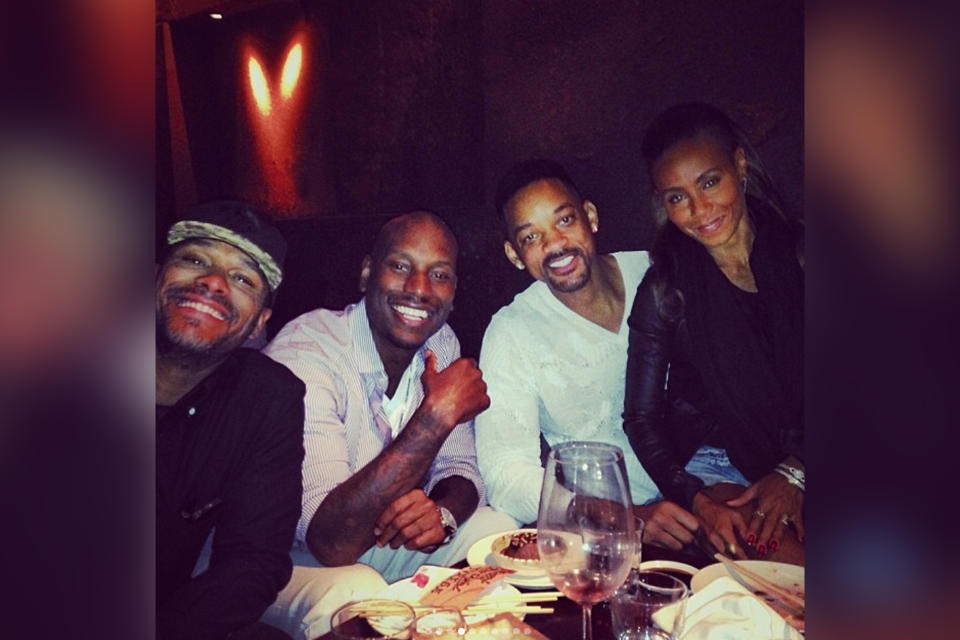 Tyrese shares photos of Will and Jada Pinkett Smith on social media. (Photo: @tyrese/Instagram)