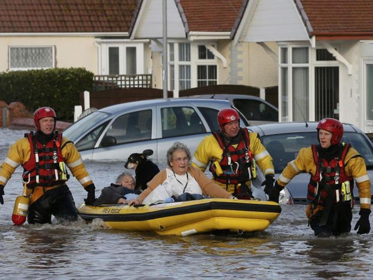 The report also warns that significantly more roads, railway lines, care homes, schools, emergency services, hospitals and even mobile phone masts will be at risk because of flooding: Reuters