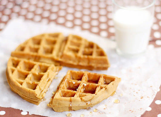 <strong>Get the <a href="http://bossacafez.blogspot.ca/2012/01/gingerbread-waffles.html">Gingerbread Waffles recipe</a> from Evan's Kitchen Ramblings</strong>