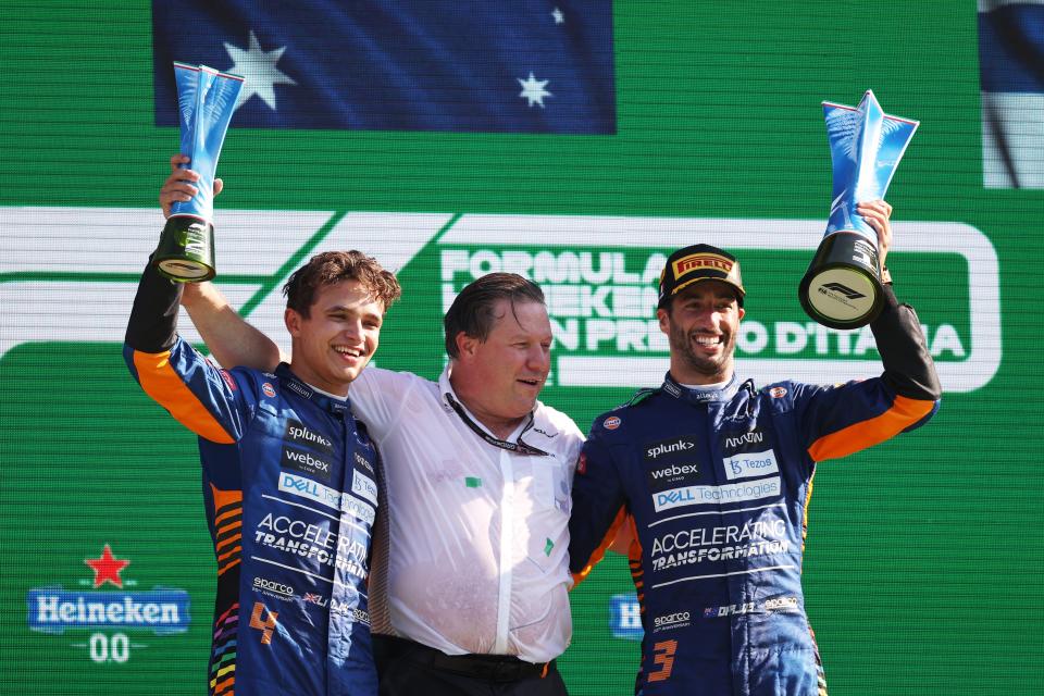 McLaren celebrating their 1-2 at Monza (Getty Images)