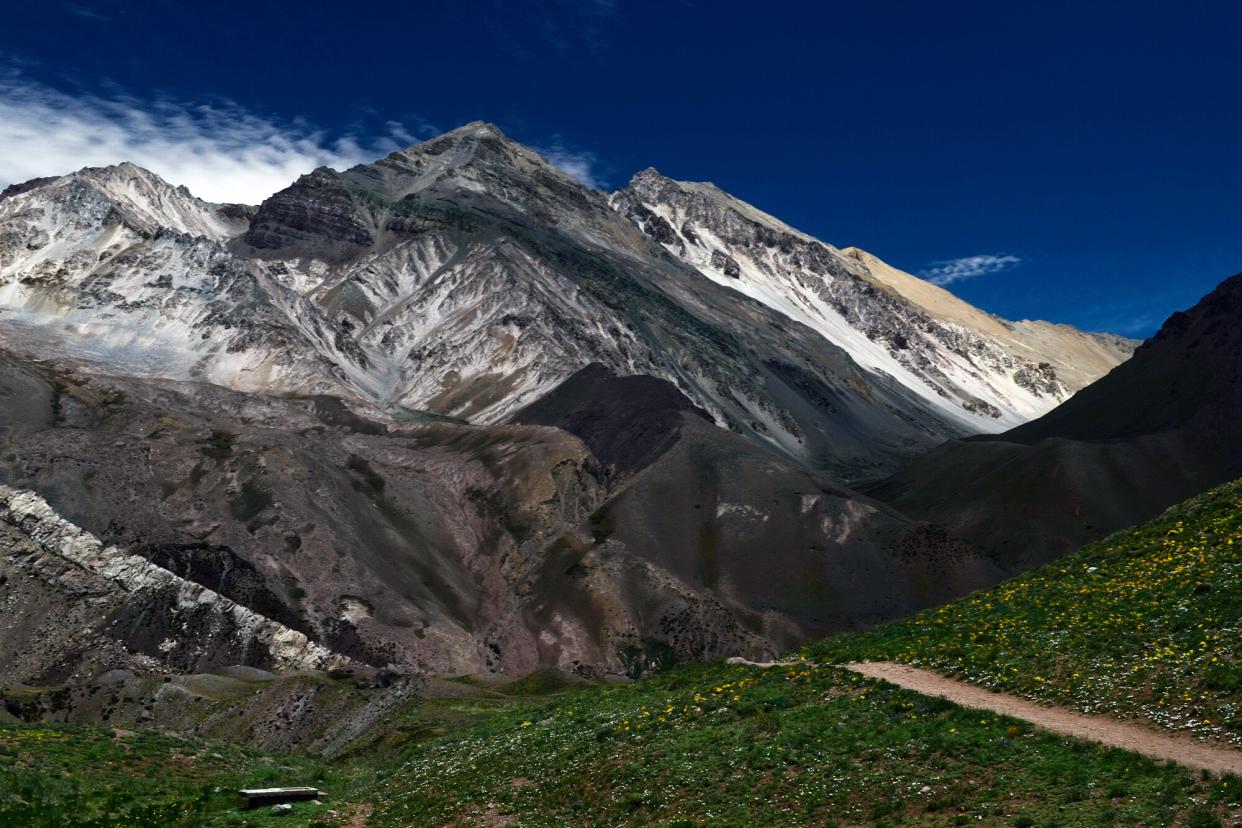 Aconcagua from Aconcagua National Park point of view.