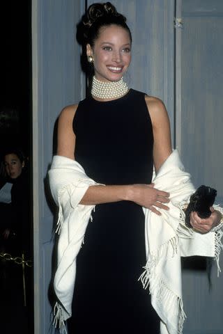 <p>PL Gould/IMAGES/Getty</p> Christy Turlington at the 1992 Met Gala