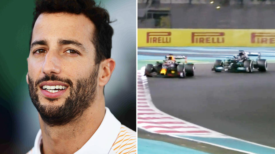 Daniel Ricciardo, pictured here amidst the Abu Dhabi Grand Prix controversy.