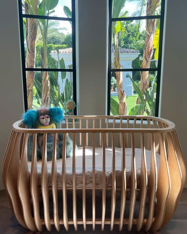 <p>Kourtney Kardashian/instagram</p> A photo of a crib shared by Kourtney Kardashian