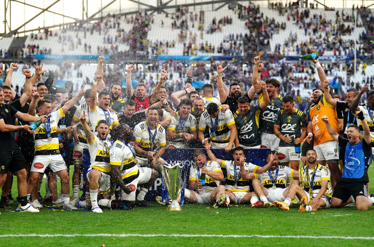 Ronan O’Gara’s La Rochelle clinched the Champions Cup on Saturday (David Davies/PA) (PA Wire)