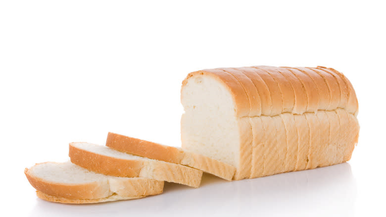 loaf of sliced white bread