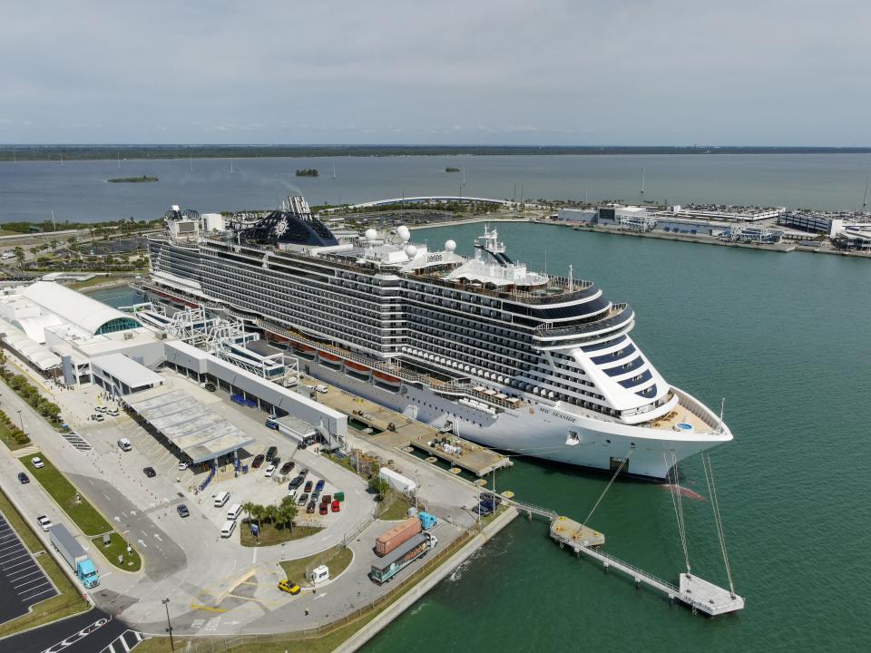 A new ship has started to make its home in Port Canaveral.