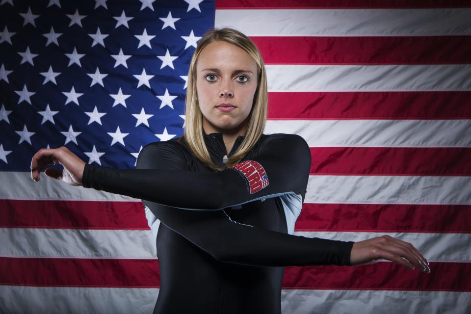 Olympic bobsledder Katie Eberling poses for a portrait during the 2013 U.S. Olympic Team Media Summit in Park City, Utah September 30, 2013. REUTERS/Lucas Jackson (UNITED STATES - Tags: SPORT OLYMPICS)