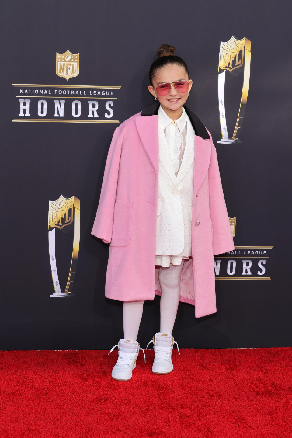 LAS VEGAS, NEVADA - FEBRUARY 08: Taylen Biggs attends the 3th Annual NFL Honors at Resorts World Theatre on February 08, 2024 in Las Vegas, Nevada. (Photo by Ethan Miller/Getty Images)