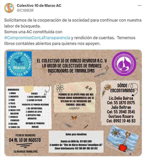 donativos personas desaparecidas