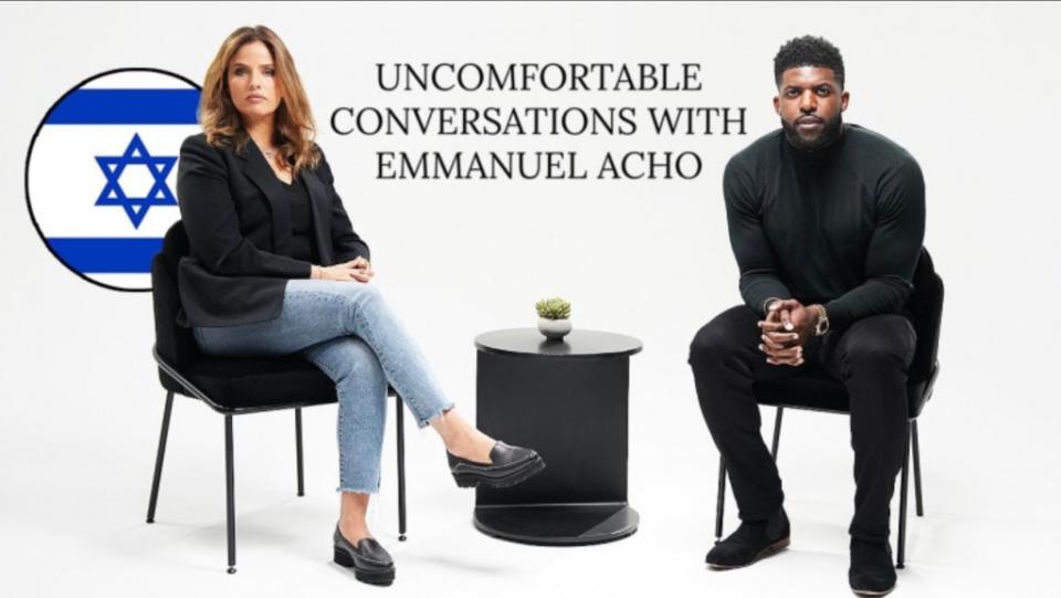 Tishby and Acho were introduced by their agents who understood that the pair’s direct and easy-going approach to difficult topics could be a winning combination for exploring a tough topic such as antisemitism. Emmanuel Acho
