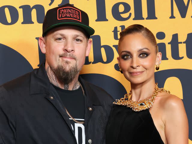 <p>Rodin Eckenroth/Getty</p> Joel Madden and Nicole Richie attend the Los Angeles premiere of "Don't Tell Mom the Babysitter's Dead" on April 02, 2024 in Los Angeles, California