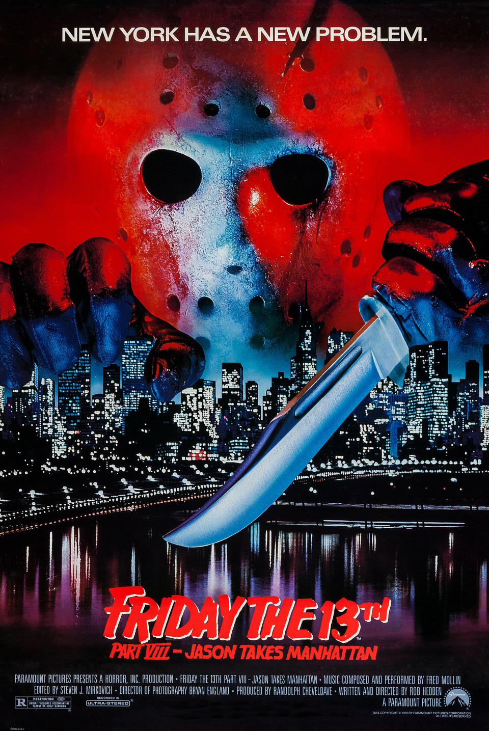 Poster for "Friday the 13th Part VIII - Jason Takes Manhattan"