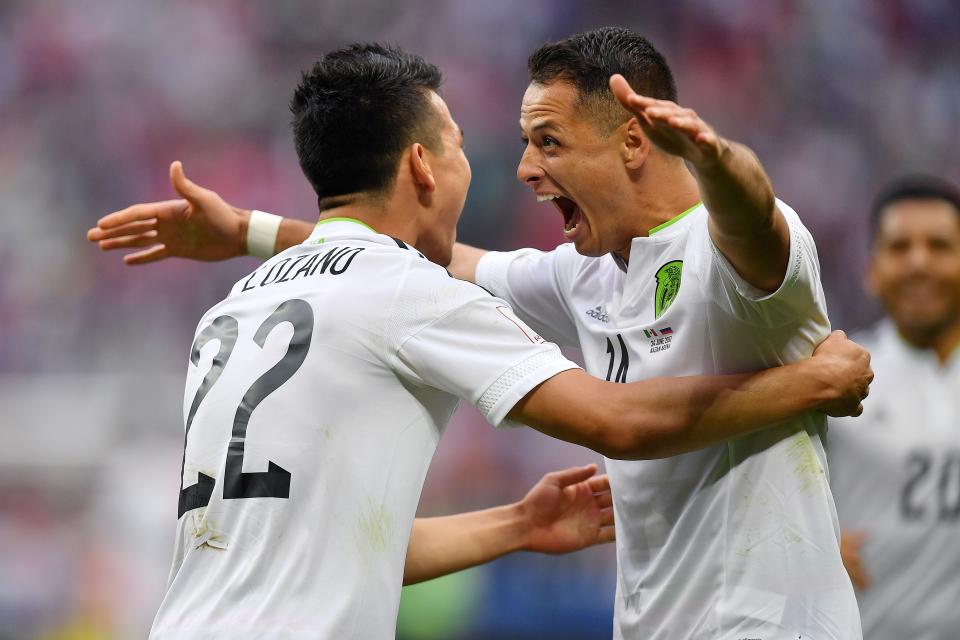 Javier “Chicharito” Hernandez and Hirving “Chucky” Lozano will lead Mexico’s attack in Group F. (Getty)