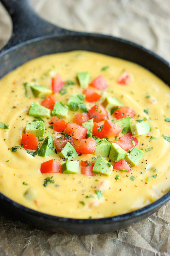 <strong>Get the <a href="http://damndelicious.net/2014/06/18/skinny-queso-dip/" target="_blank">Skinny Queso Dip recipe</a> from Damn Delicious</strong>