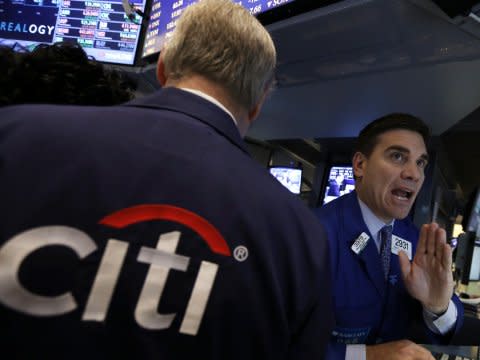 citi new york stock exchange trader