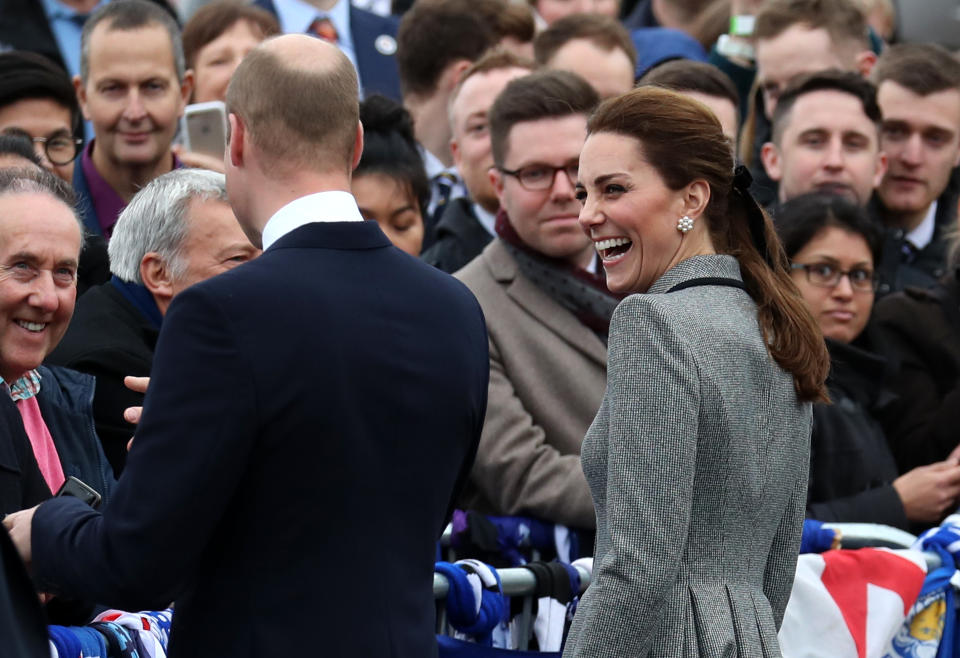 Kate and William in Leicester last week (Getty)