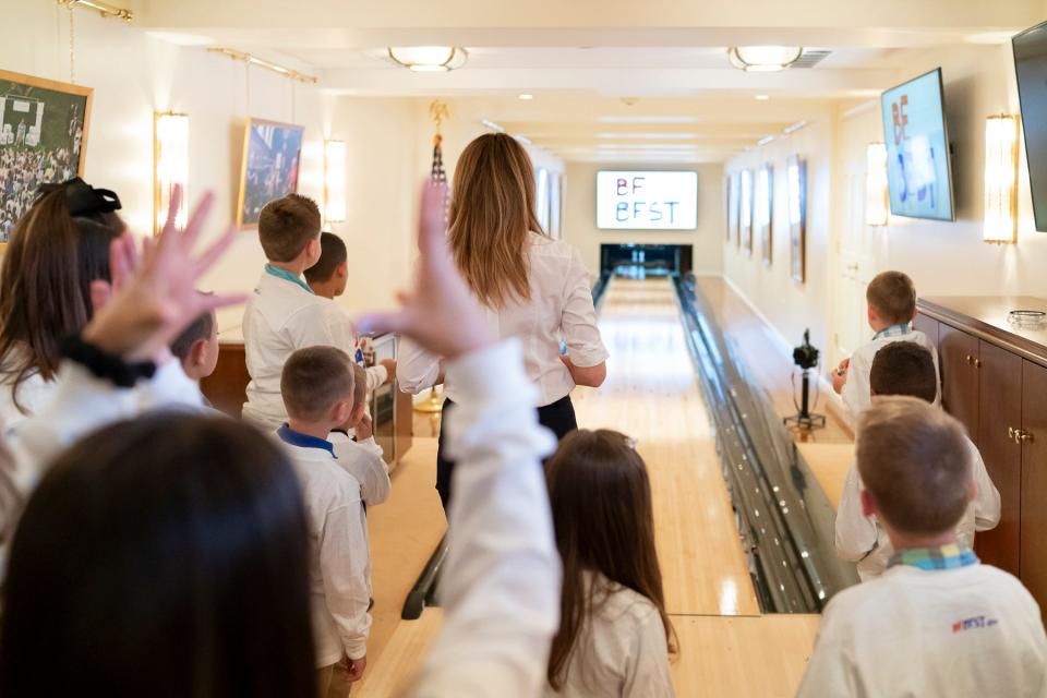 melania trump white house bowling alley