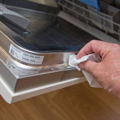 This handy powder is a great way to remove buildup and grime from your dishwasher