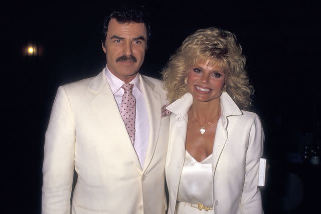 <p>Ron Galella, Ltd./Ron Galella Collection via Getty Images</p> Burt Reynolds and Loni Anderson in 1987