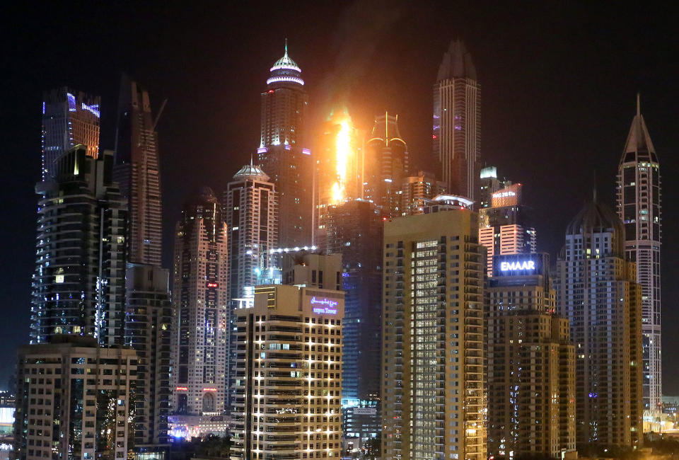 Fire at Dubai’s Torch Tower