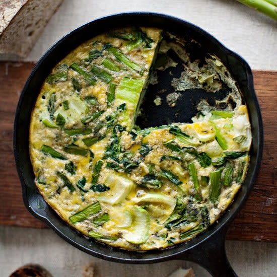 Asparagus and Bok-Choy Frittata