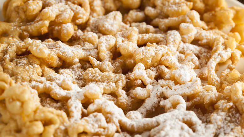 Funnel cake with powdered sugar