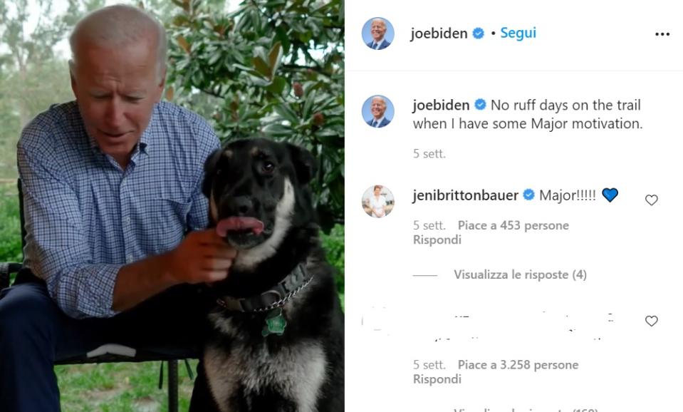 Joe Biden con Major