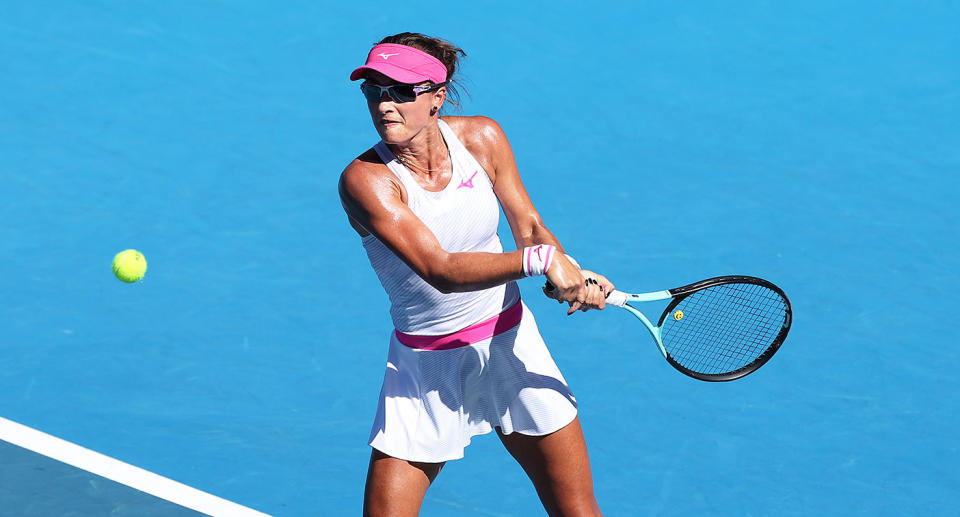 Arina Rodionova is seen her during qualifying for the Australian Open in 2024. Pic: Getty