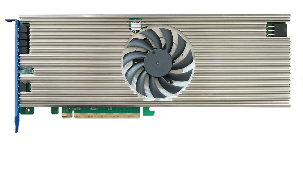  HighPoint's premiere NVMe Gen 5 RAID controller, the Rocket 1608A. 