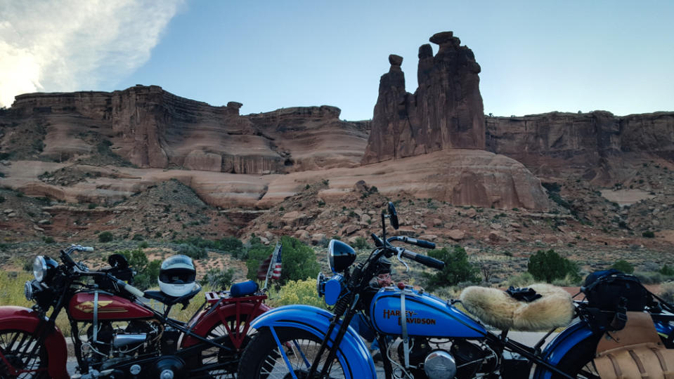 The Arches take on a whole new look every afternoon at sunset.