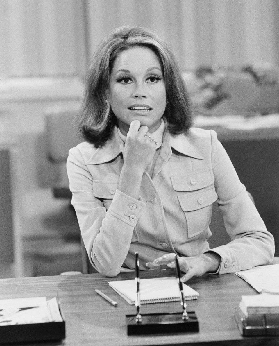 Mary Tyler Moore played Mary Richards, a producer at a Minneapolis TV station in "The Mary Tyler Moore Show."