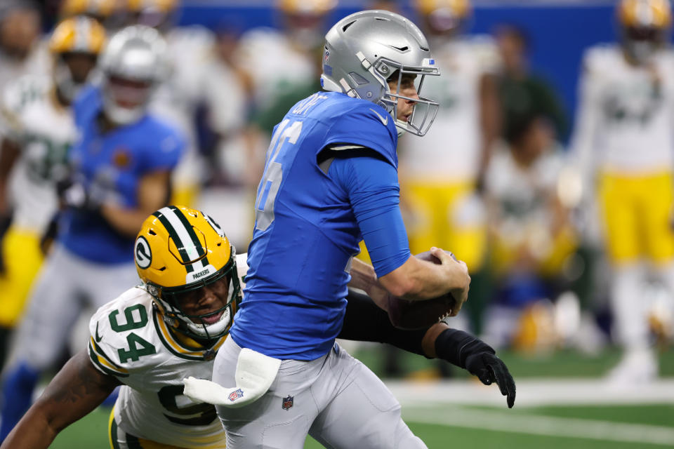 Jared Goff and the Lions are coming off another poor performance against the Packers. (Photo by Gregory Shamus/Getty Images)