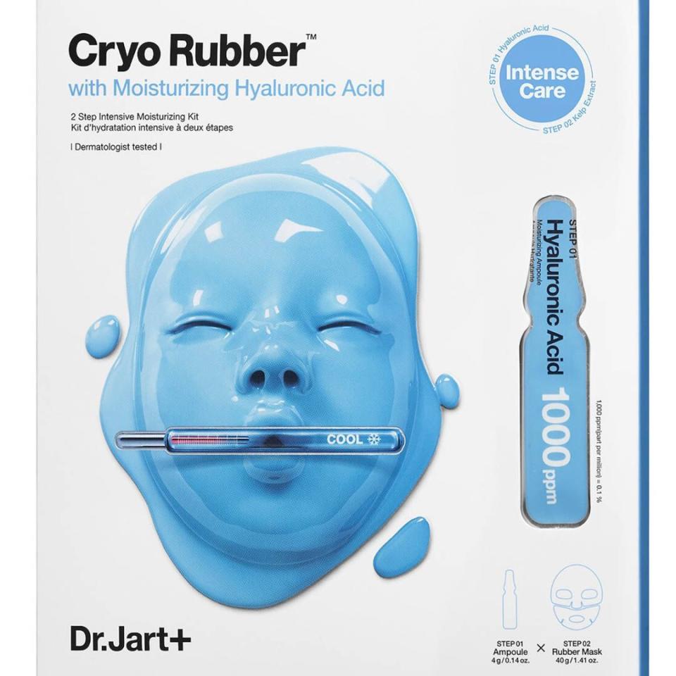 1) Cryo Rubber with Moisturizing Hyaluronic Acid