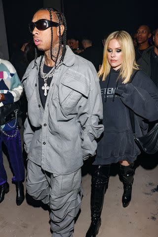 Arnold Jerocki/Getty Avril Lavigne and Tyga in Paris in March 2023