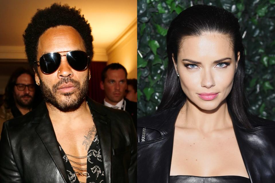 Lenny Kravitz and Adriana Lima