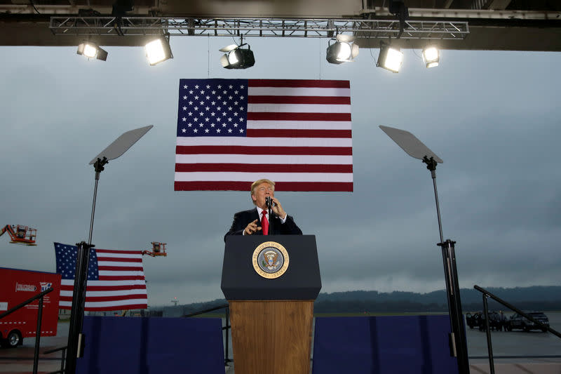 U.S. President Donald Trump speaks about tax reform in Harrisburg, Pennsylvania