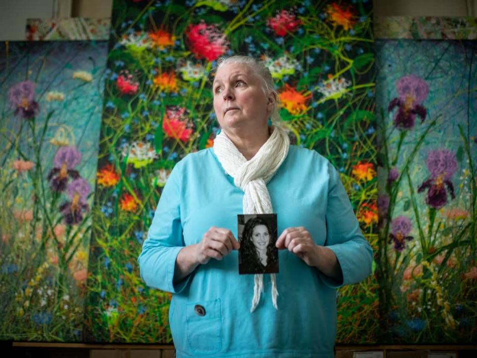 A quarter century after her daughter Heidi Klompas died, Catherine Adamson questions whether Dr. Tracy Hicks played a role in her death. Richmond, B.C., March 24, 2023.  (Ben Nelms/CBC - image credit)