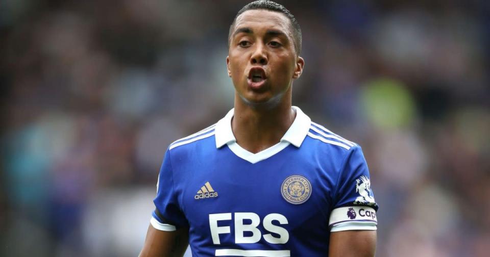 Arsenal target Youri Tielemans shouts instructions to his team-mates Credit: PA Images
