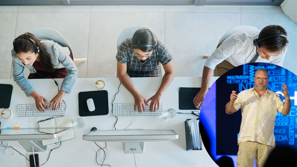 Right: Innovation expert Neal Cross. (Source: Getty, Yahoo Finance)