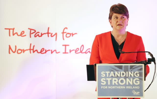 DUP leader Arlene Foster. (Brian Lawless/PA)