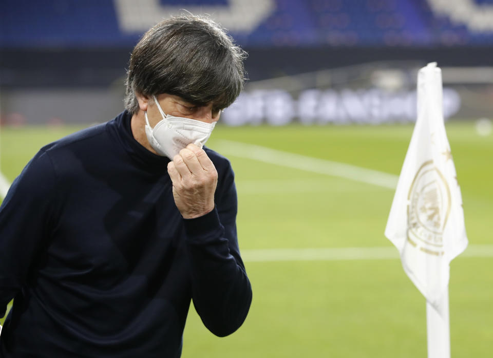 Soccer Football - World Cup Qualifiers Europe - Group J - Germany v Iceland - MSV-Arena, Duisburg, Germany - March 25, 2021 Germany coach Joachim Low before the match REUTERS/Wolfgang Rattay