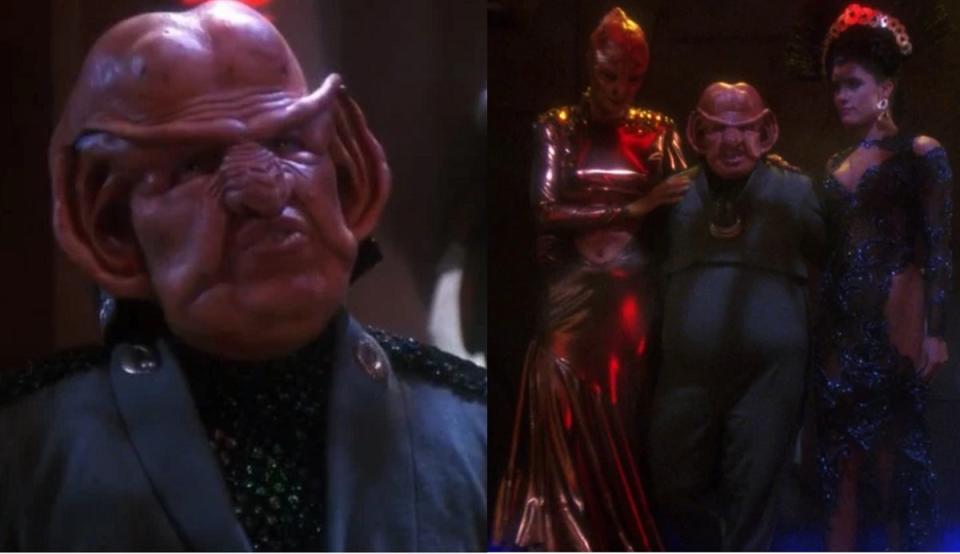The Ferengi arms dealer Omag from the TNG episode "Unification." 